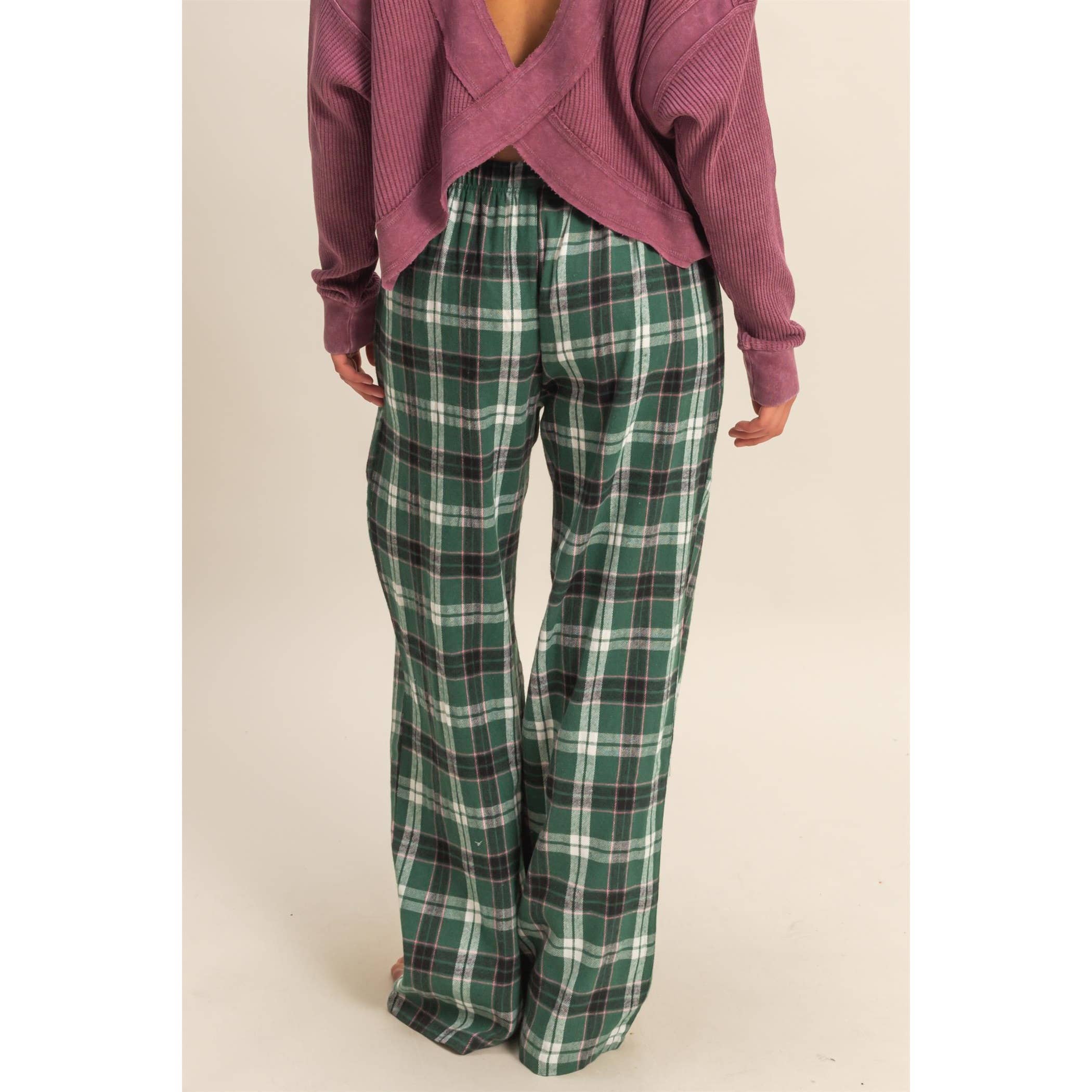 Flannel Lounge Pants: Navy