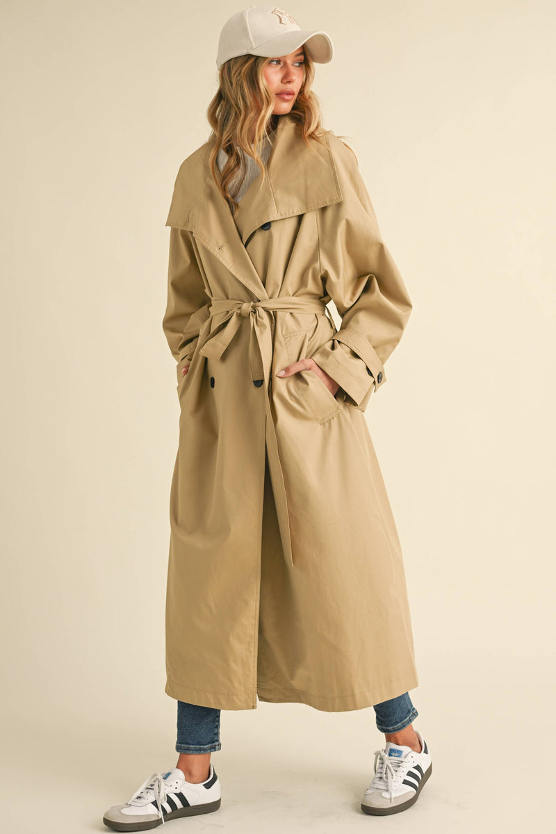 Oversized Belted Trench