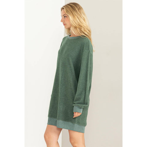 SWEATSHIRT MINI DRESS