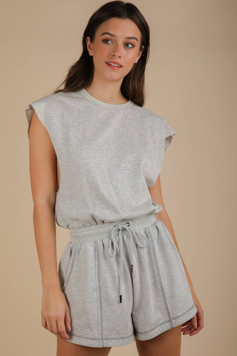 Washed Knit Romper