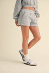 Fleece Micro Sweatshorts: Blue