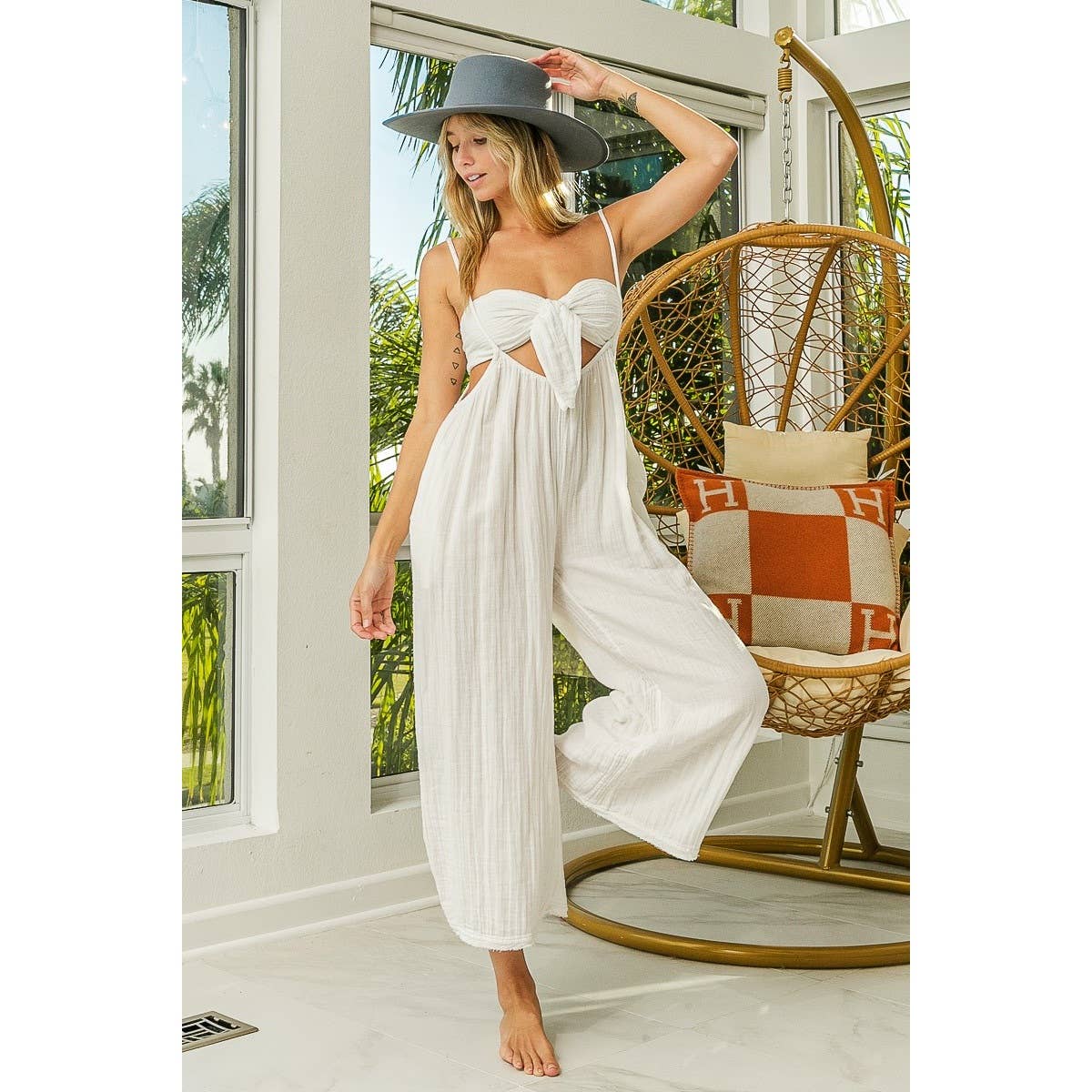 SUSPENDER PANT TUBE TOP SET