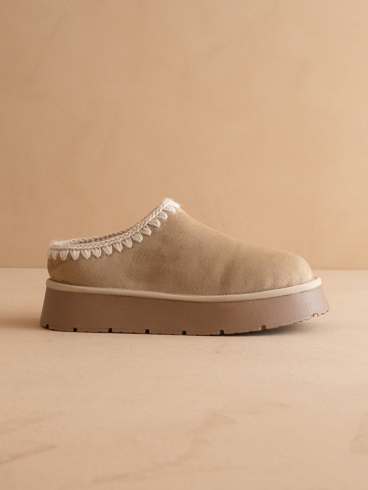 Brandi Mule Slipper: Almond