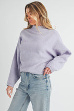 Addison Sweater: Lilac