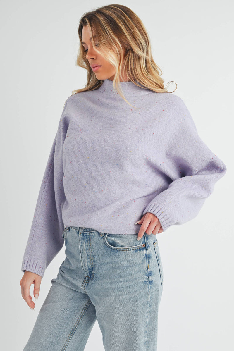 Addison Sweater: Lilac