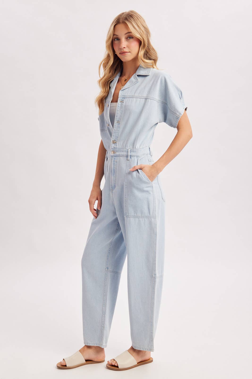 Lt. Denim Utility Jumpsuit