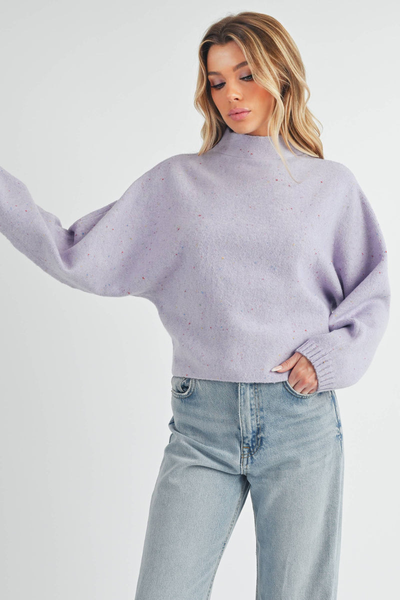 Addison Sweater: Lilac