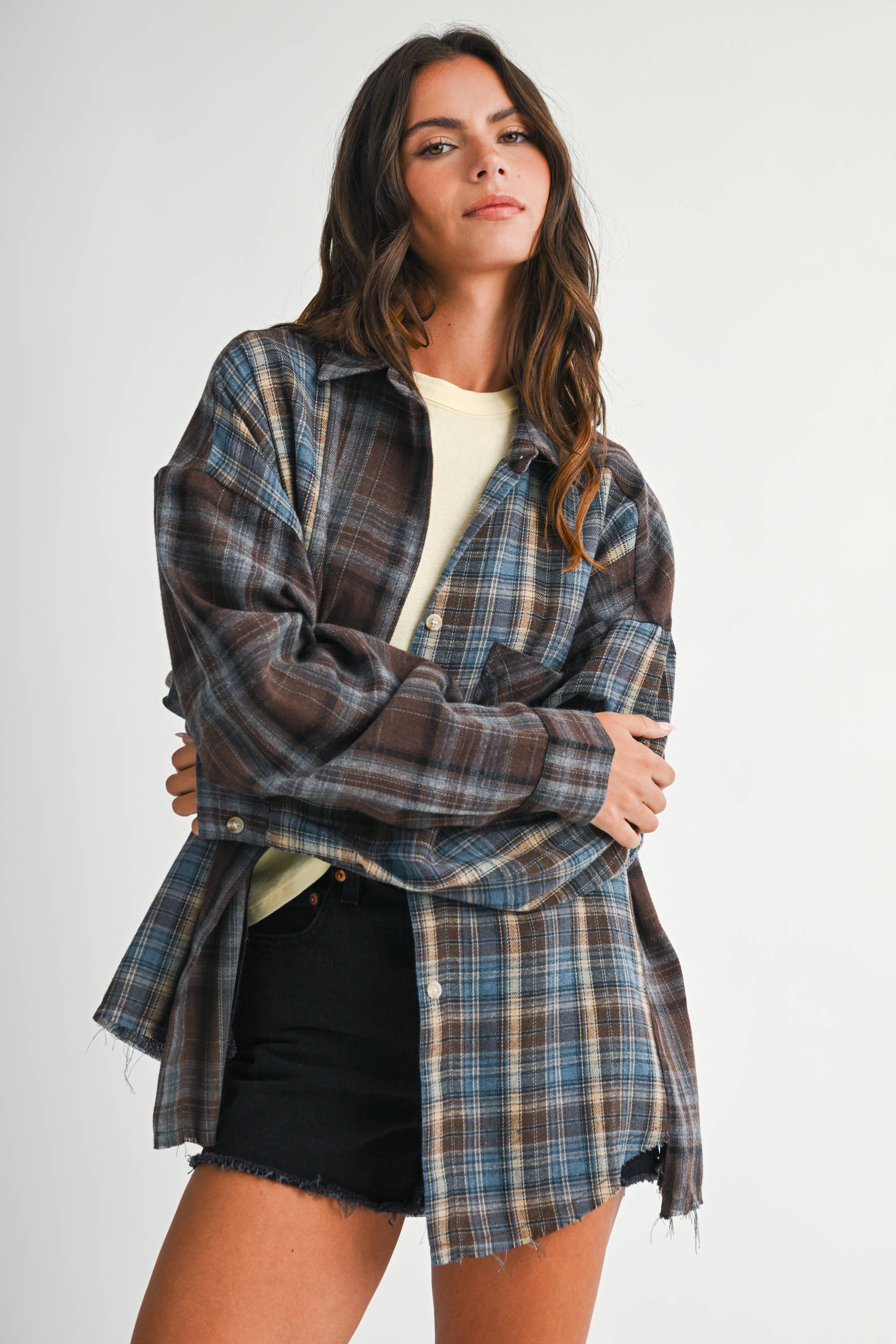 Kambrie Plaid Flannel: Chocolate