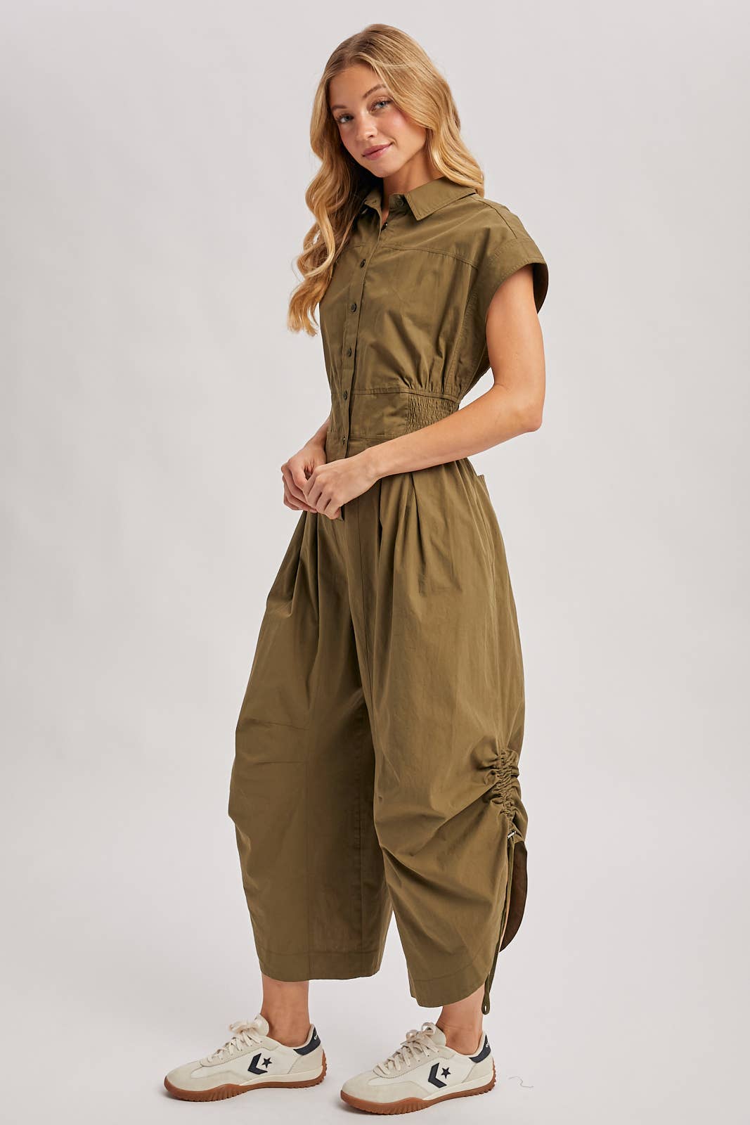 Olive Utility Jumpsuit