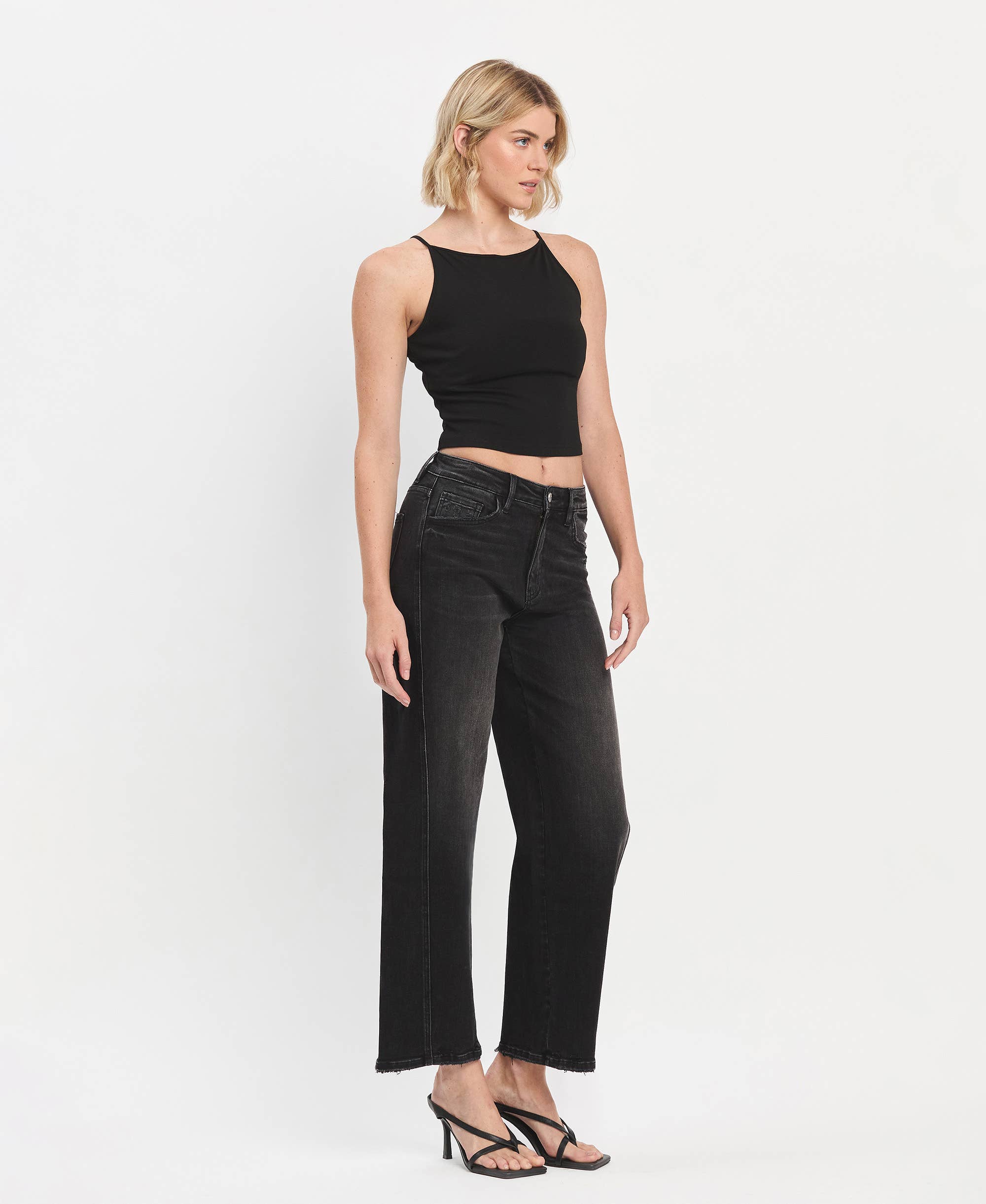 Panel Barrel Jeans