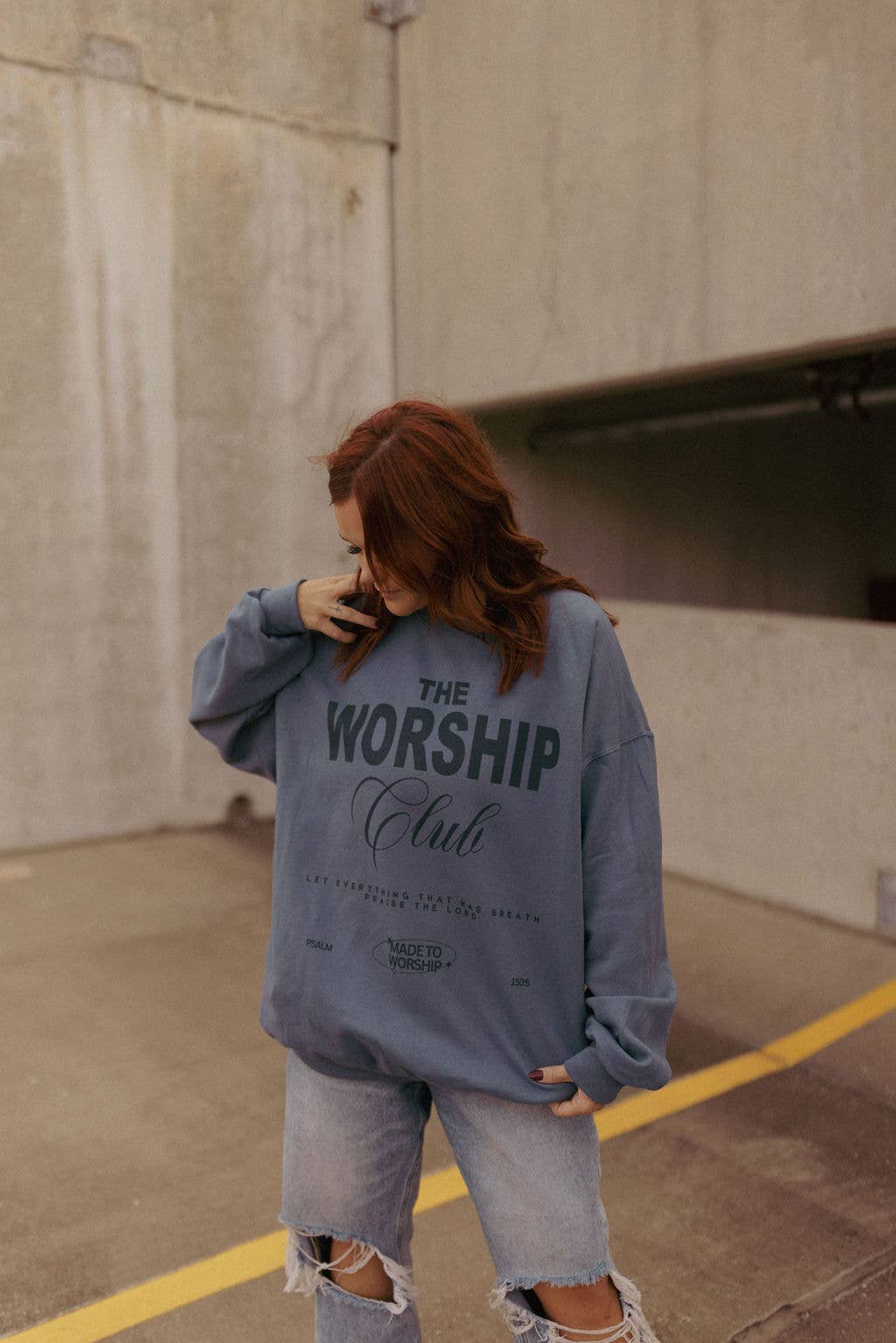 The Worship Club Graphic Sweatshirt: