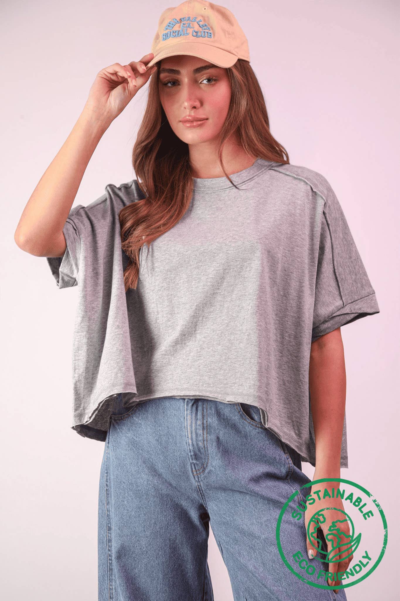 Comfy Knit Top: Gray