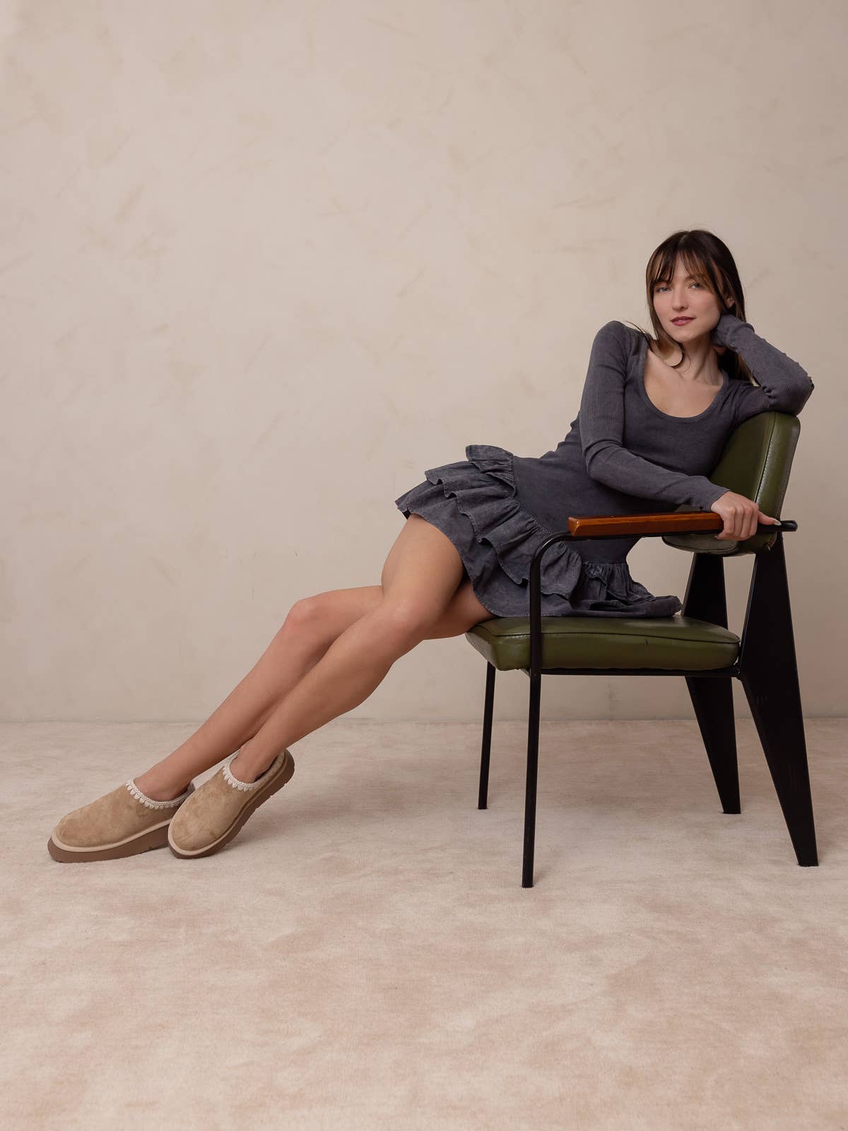 Brandi Mule Slipper: Almond