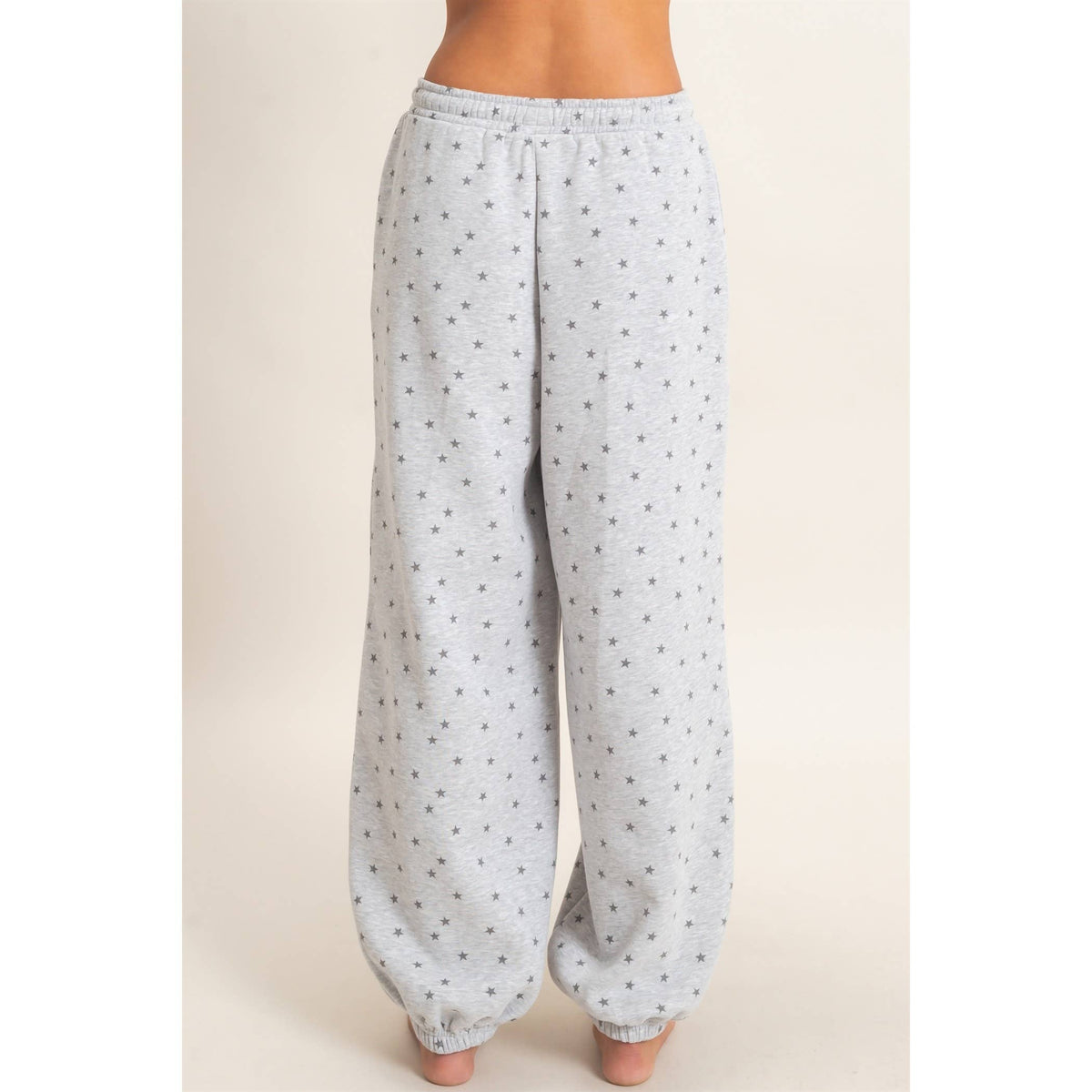 Star Print Jogger: H. Gray