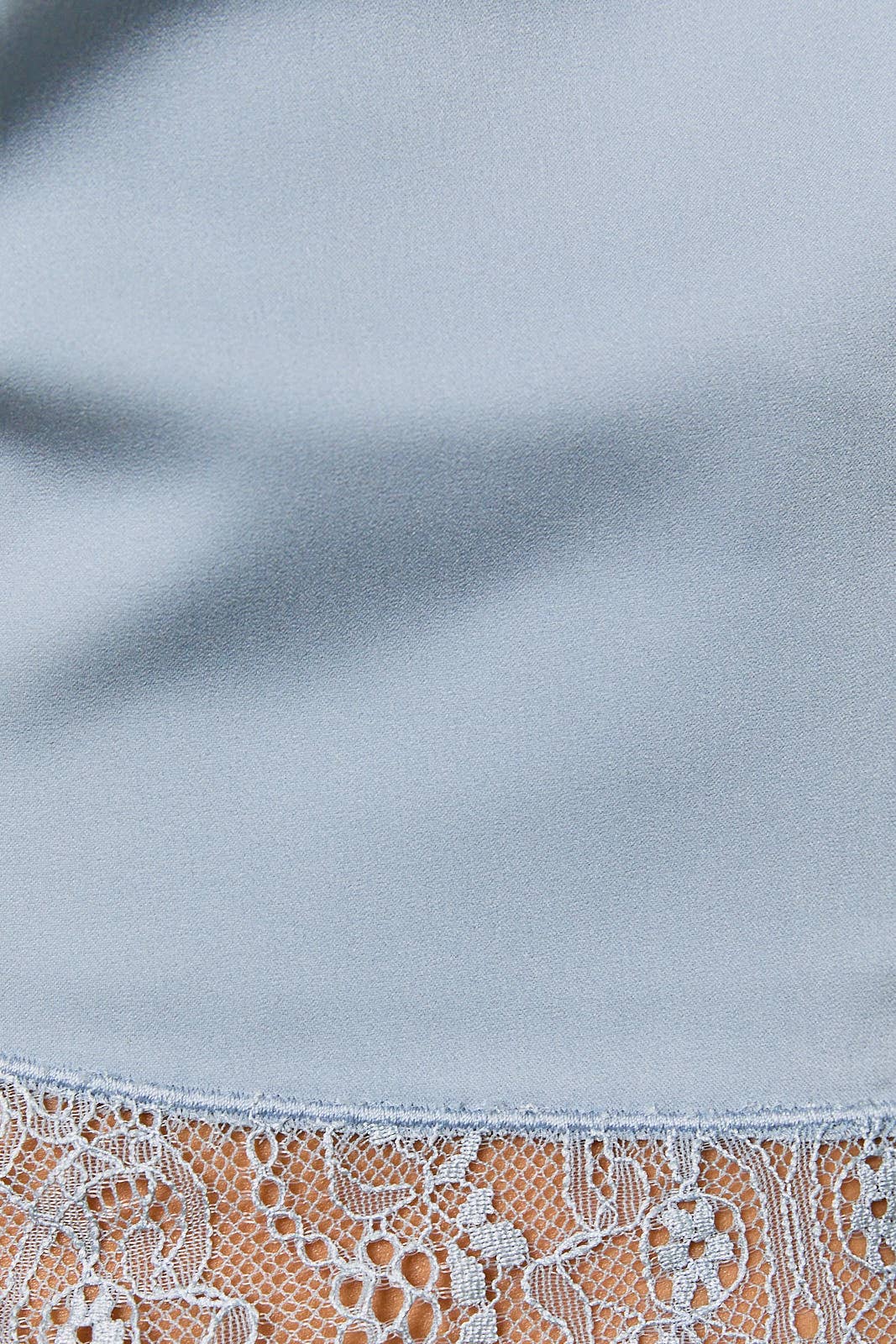 Lace Detail Top: Lt. Blue