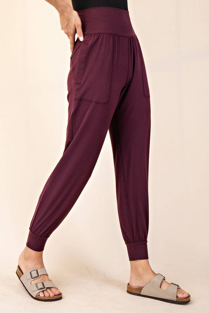 Butter Soft Joggers :White Pearl
