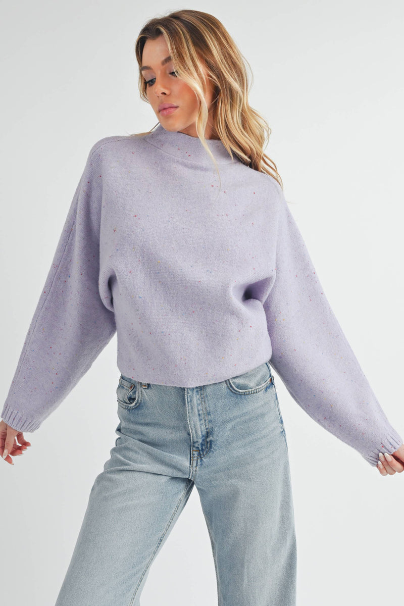 Addison Sweater: Lilac