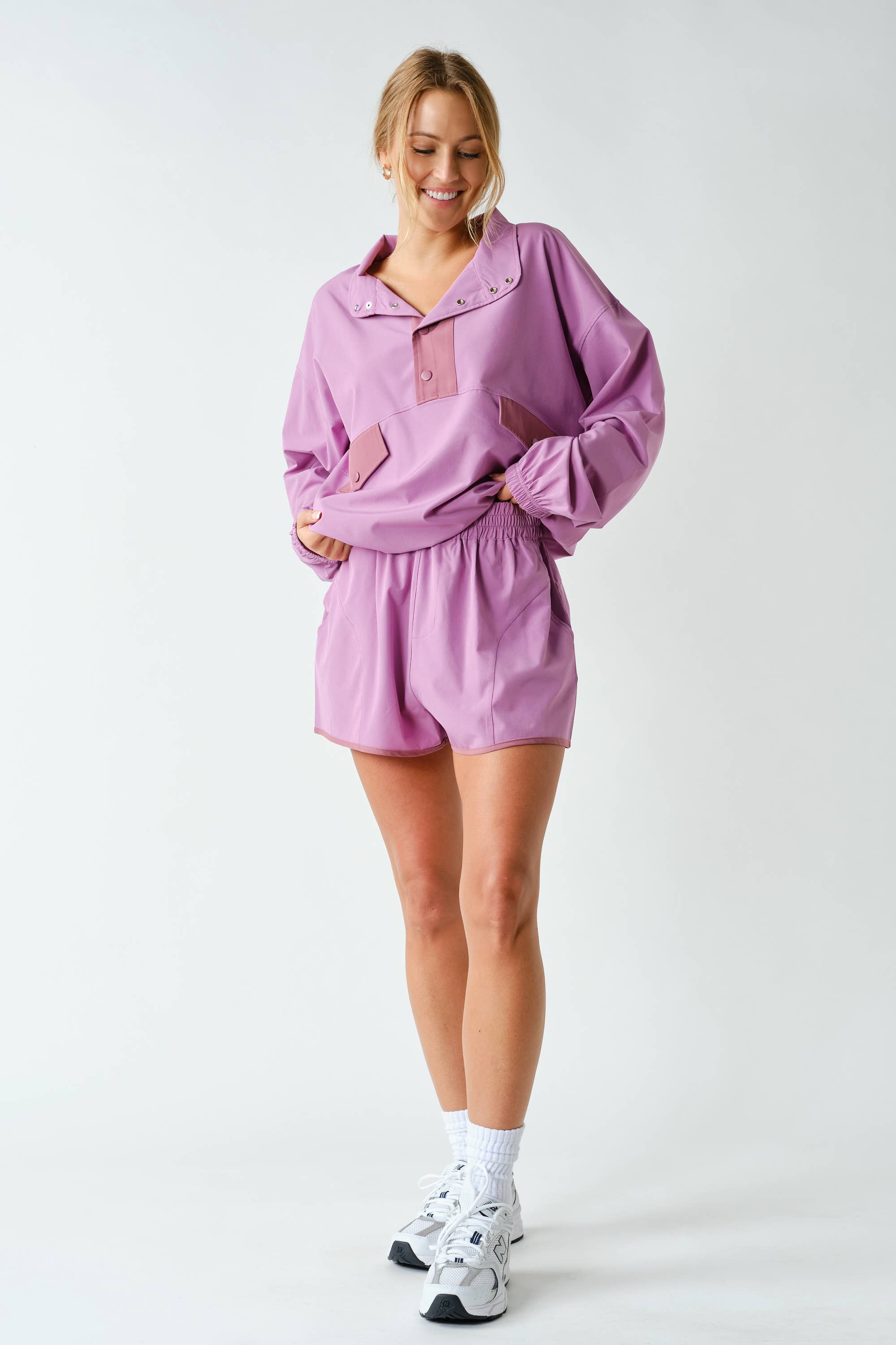 Color-Block Active Set: Mulberry