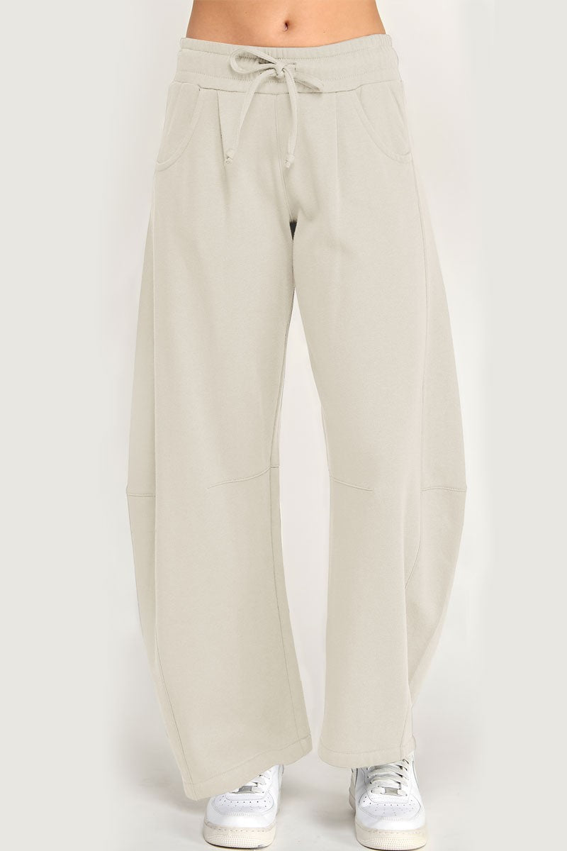 Barrel Sweatpants: Beige