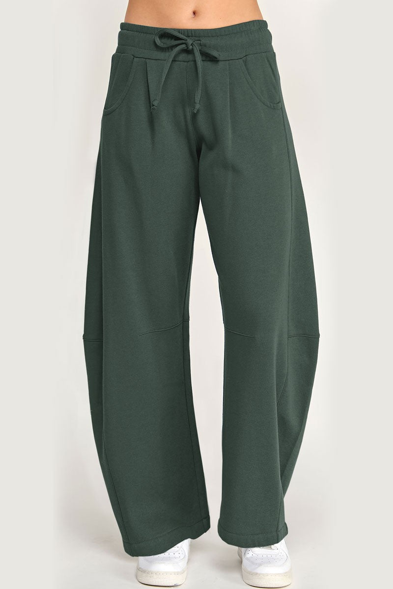 Barrel Sweatpants: Chic Green