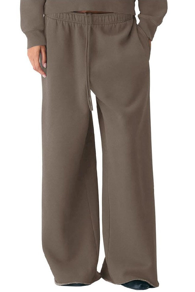 Raw Hem Fleece Sweats: Fossil