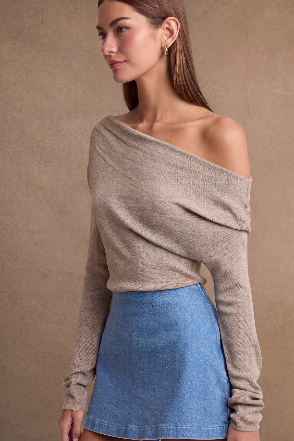 Asymmetrical Knit Top