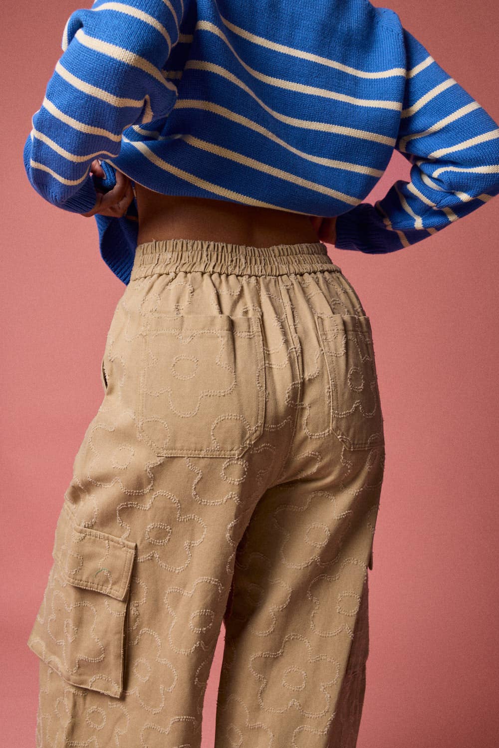 Adeline Cargo Pants: Khaki