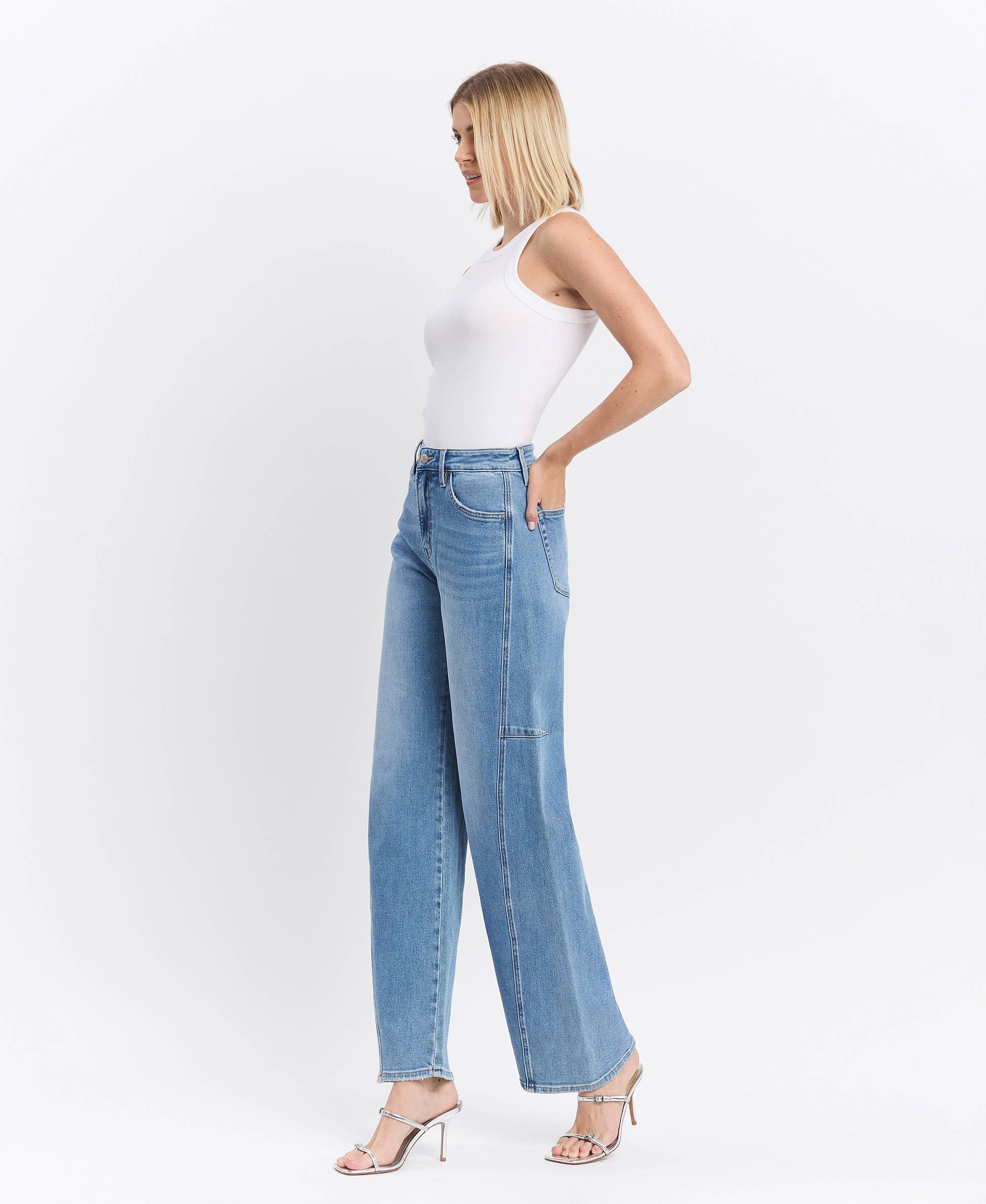 Super High Rise Barrel Jeans