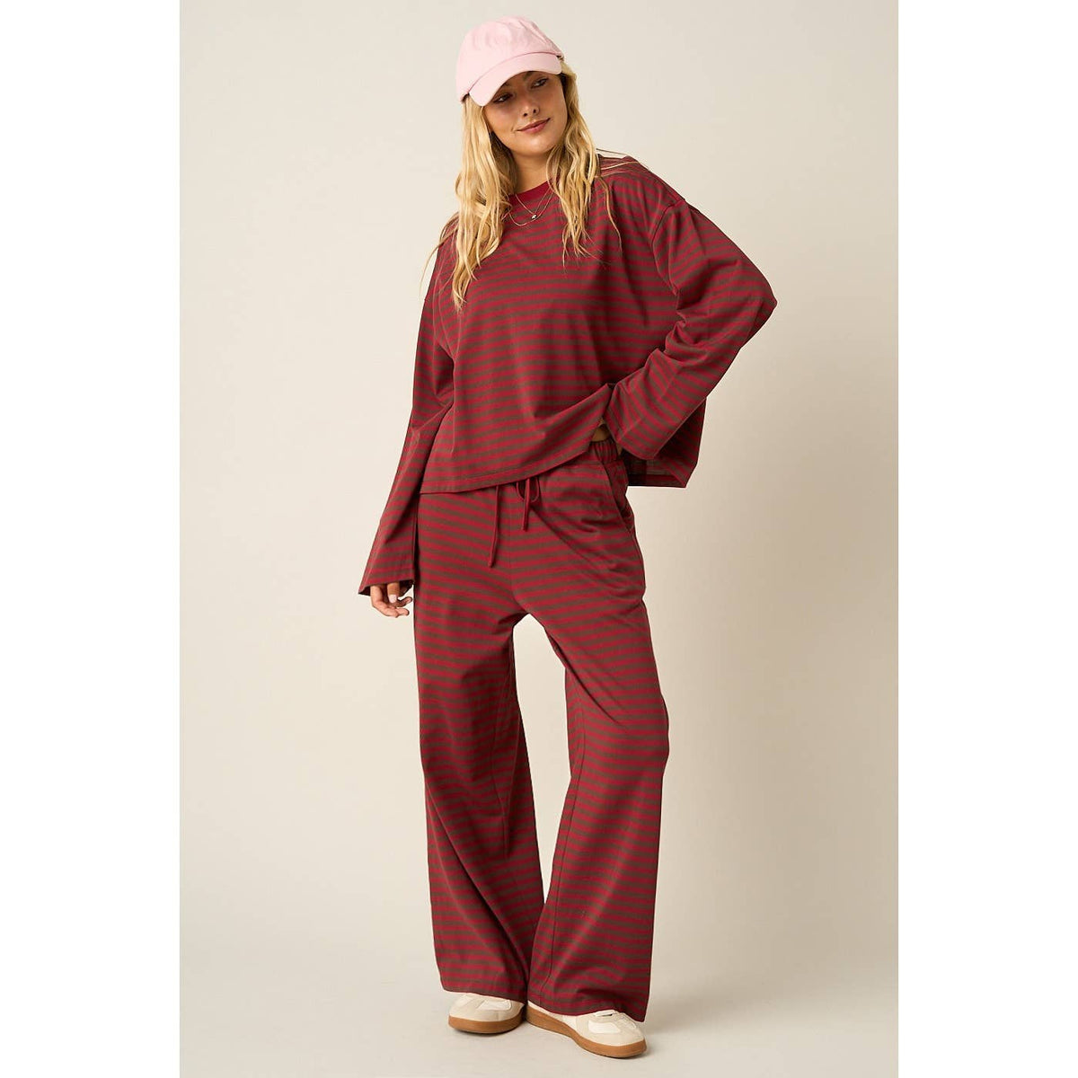 Maroon Combo Lounge Set
