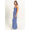 Tube Top Jumpsuit:BLACK