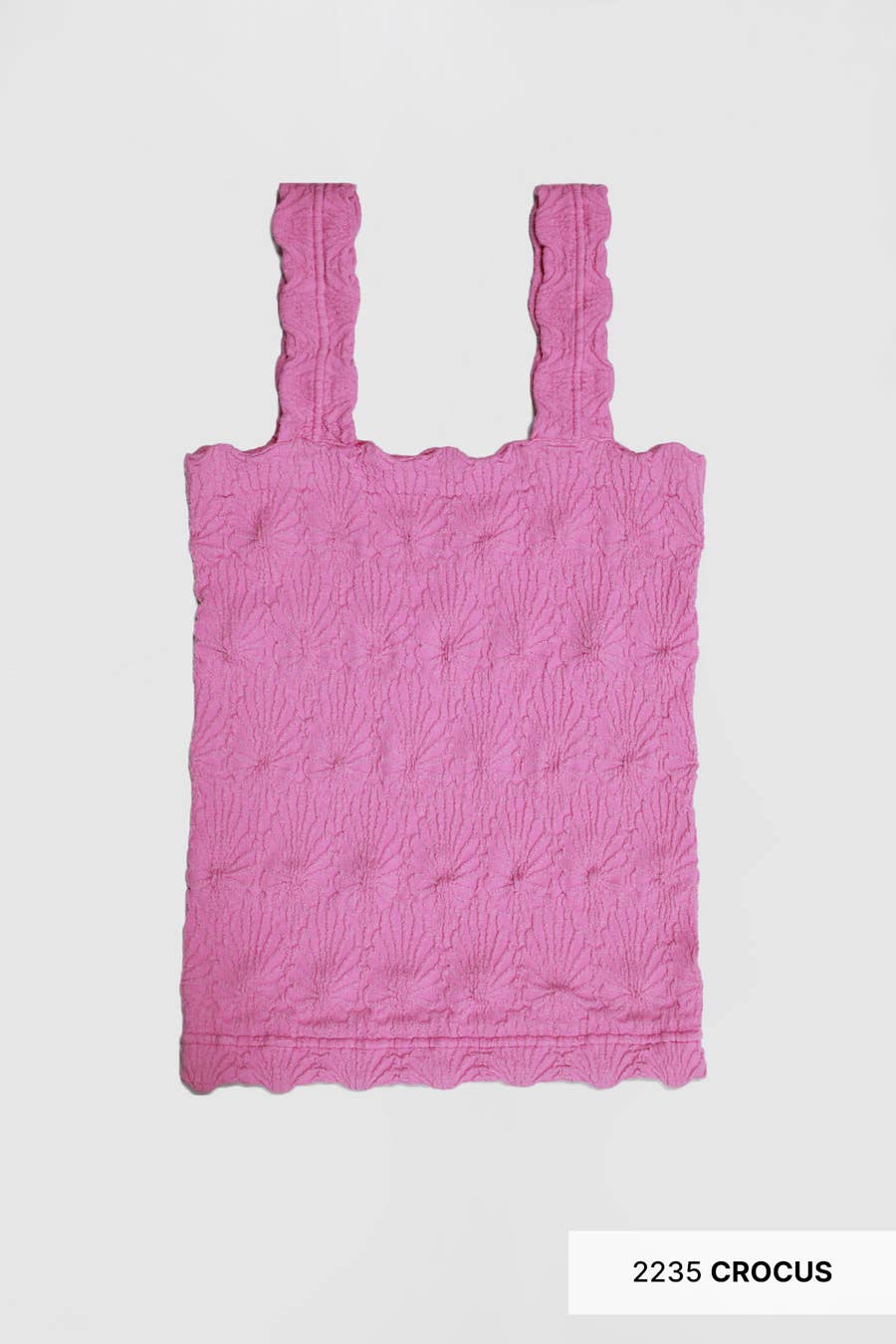 Lace Textured Top: Crocus