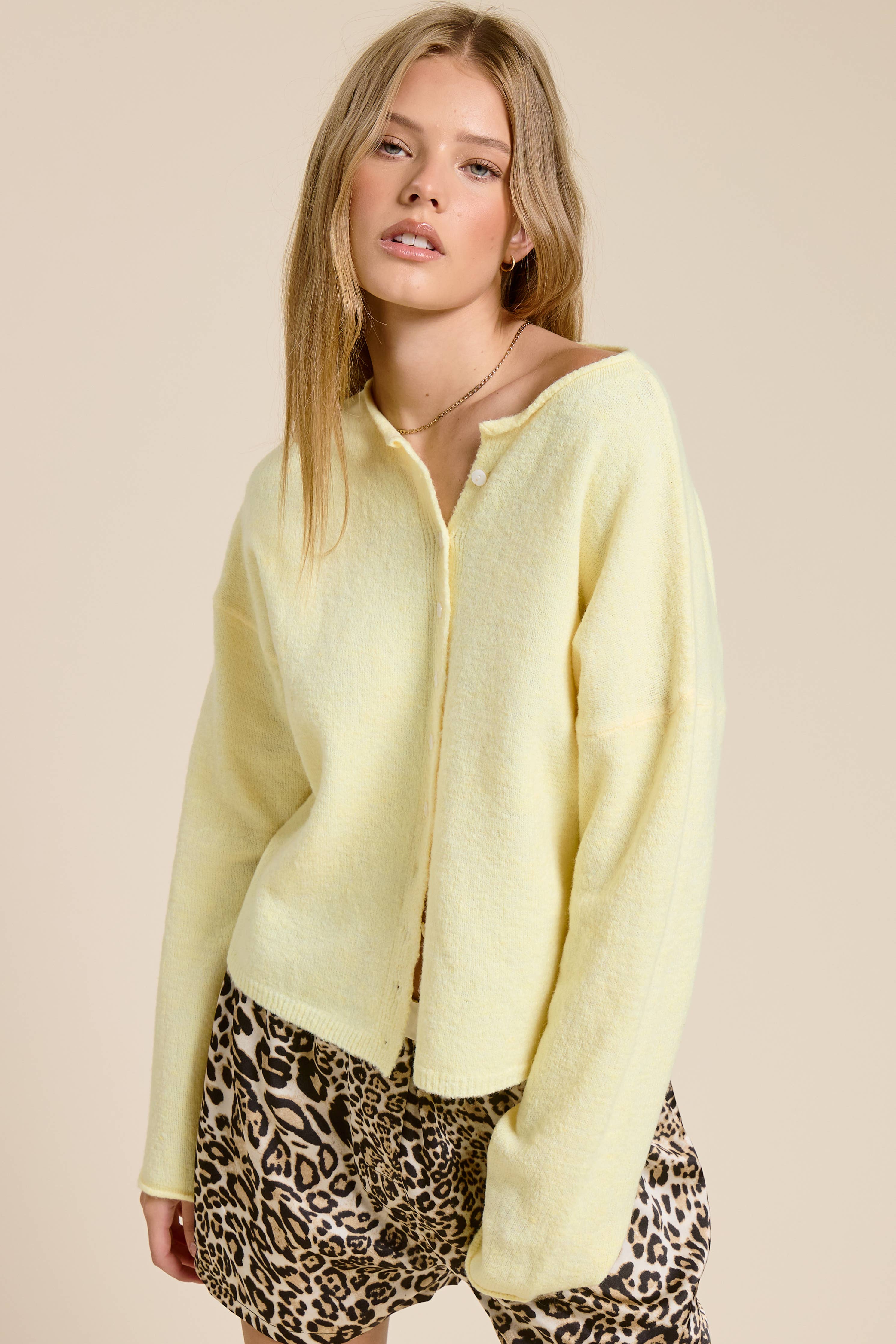 Essential Cardigan: Butter