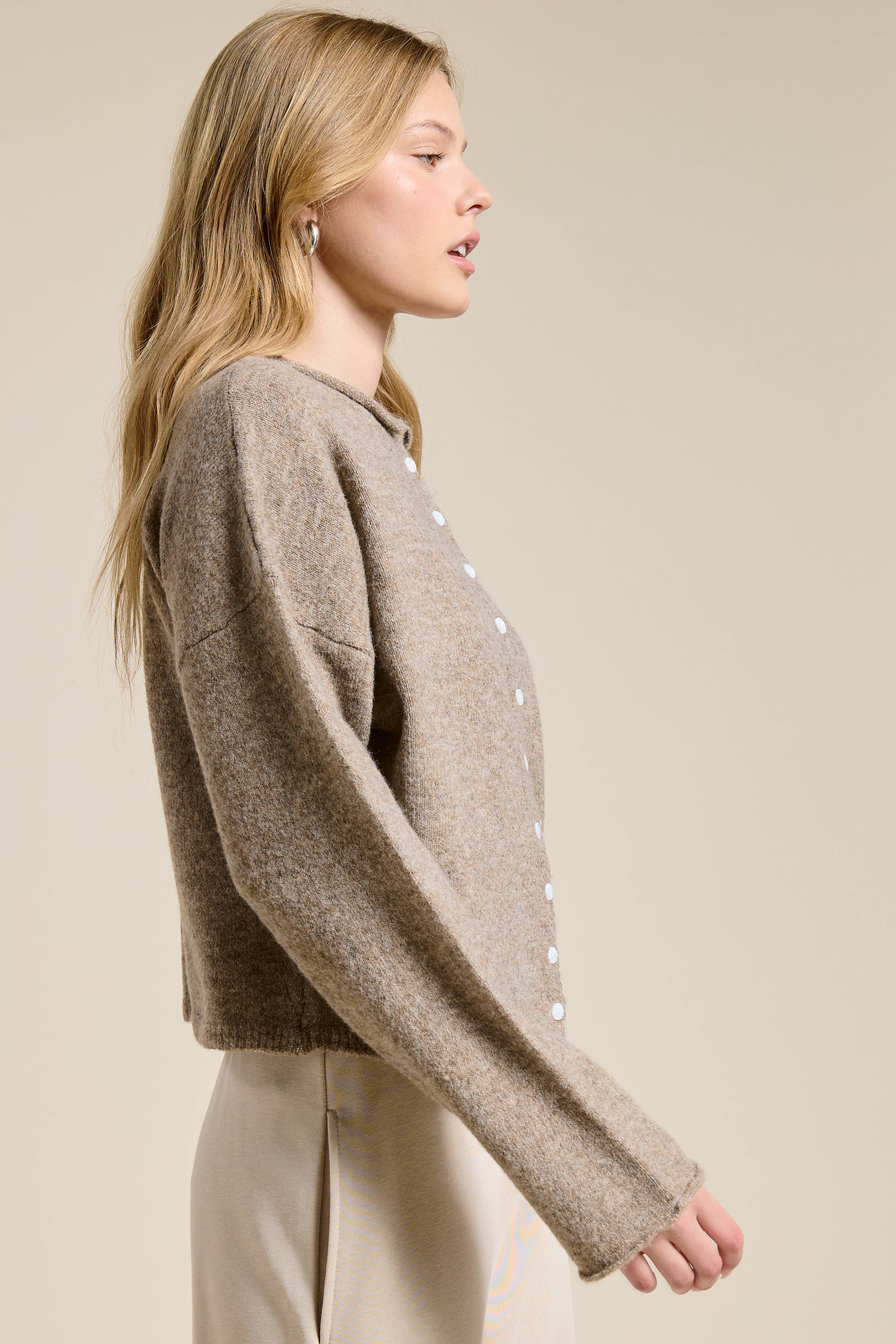 Essential Cardigan: Mocha