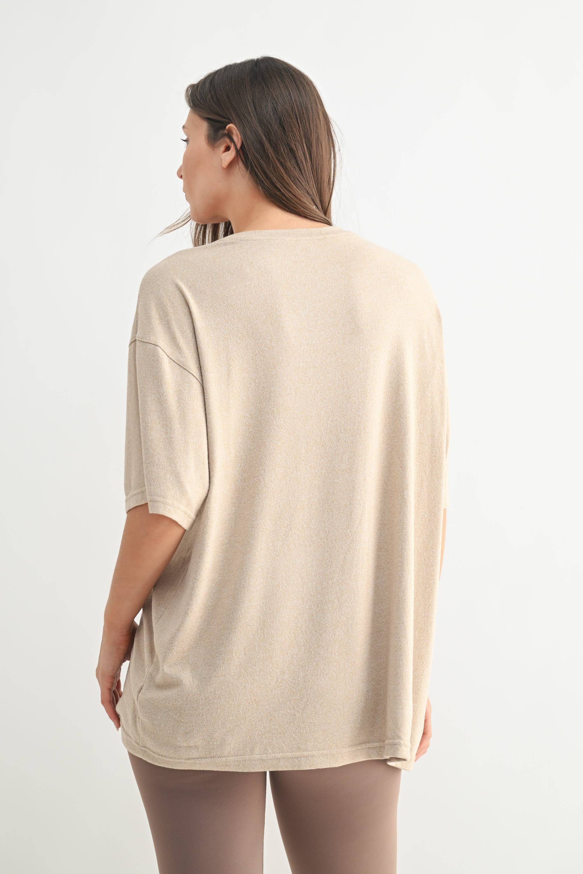 Oversized Boyfriend Tee Mocha