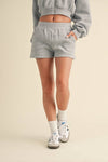 Fleece Micro Sweatshorts: Blue