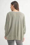 Waffle Knit Oversized:PLUM