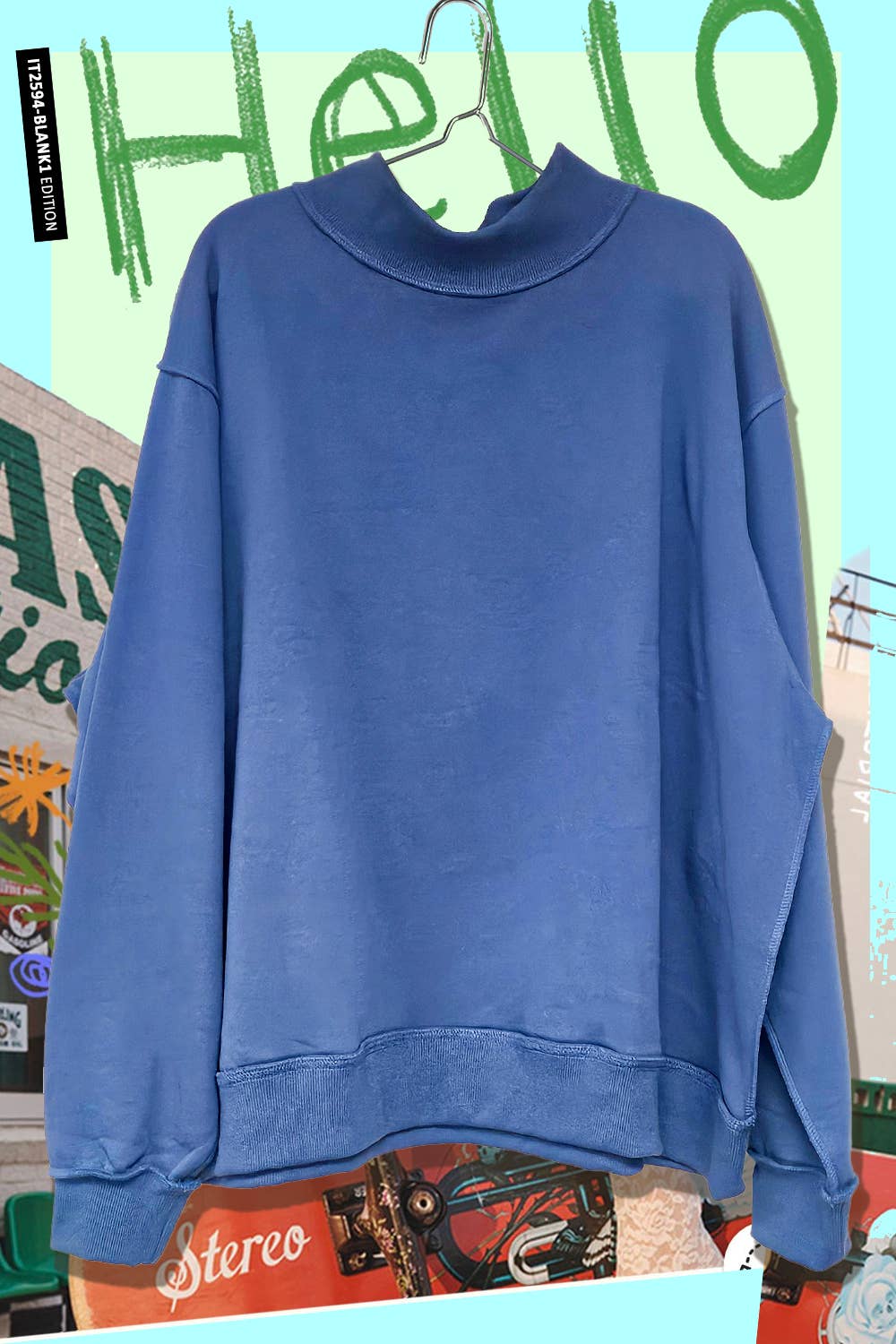 Reversible Mock Sweatshirt: