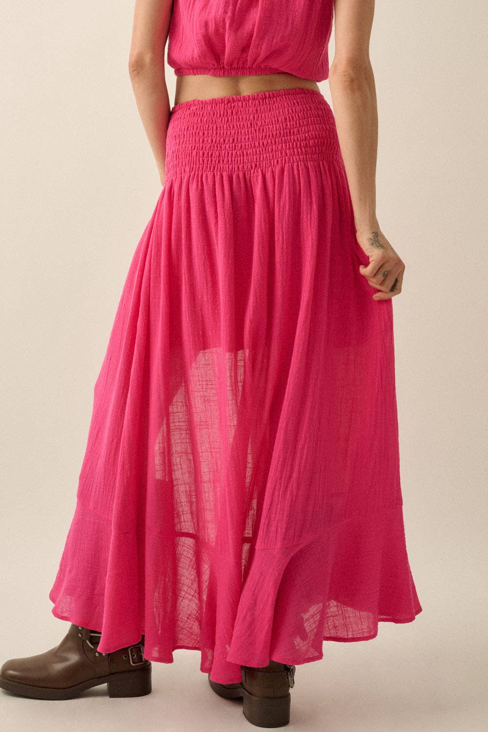 Cotton Gauze Set: Pink Peony