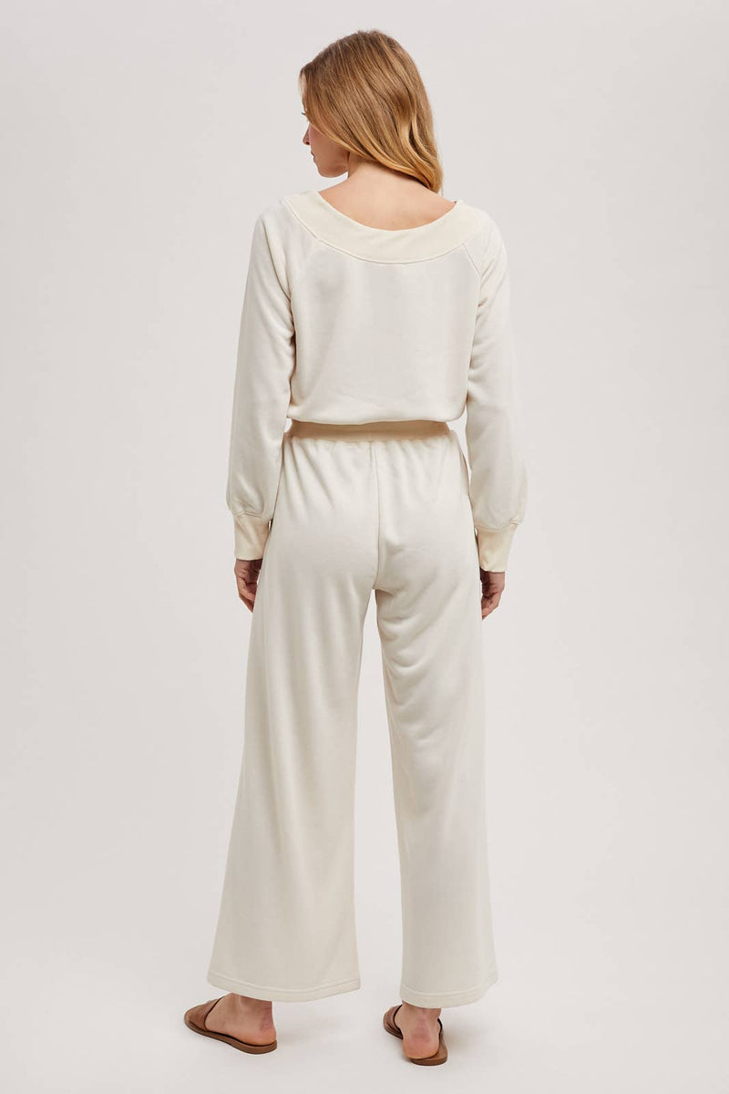 OFF THE SHOULDER JUMPSUIT: