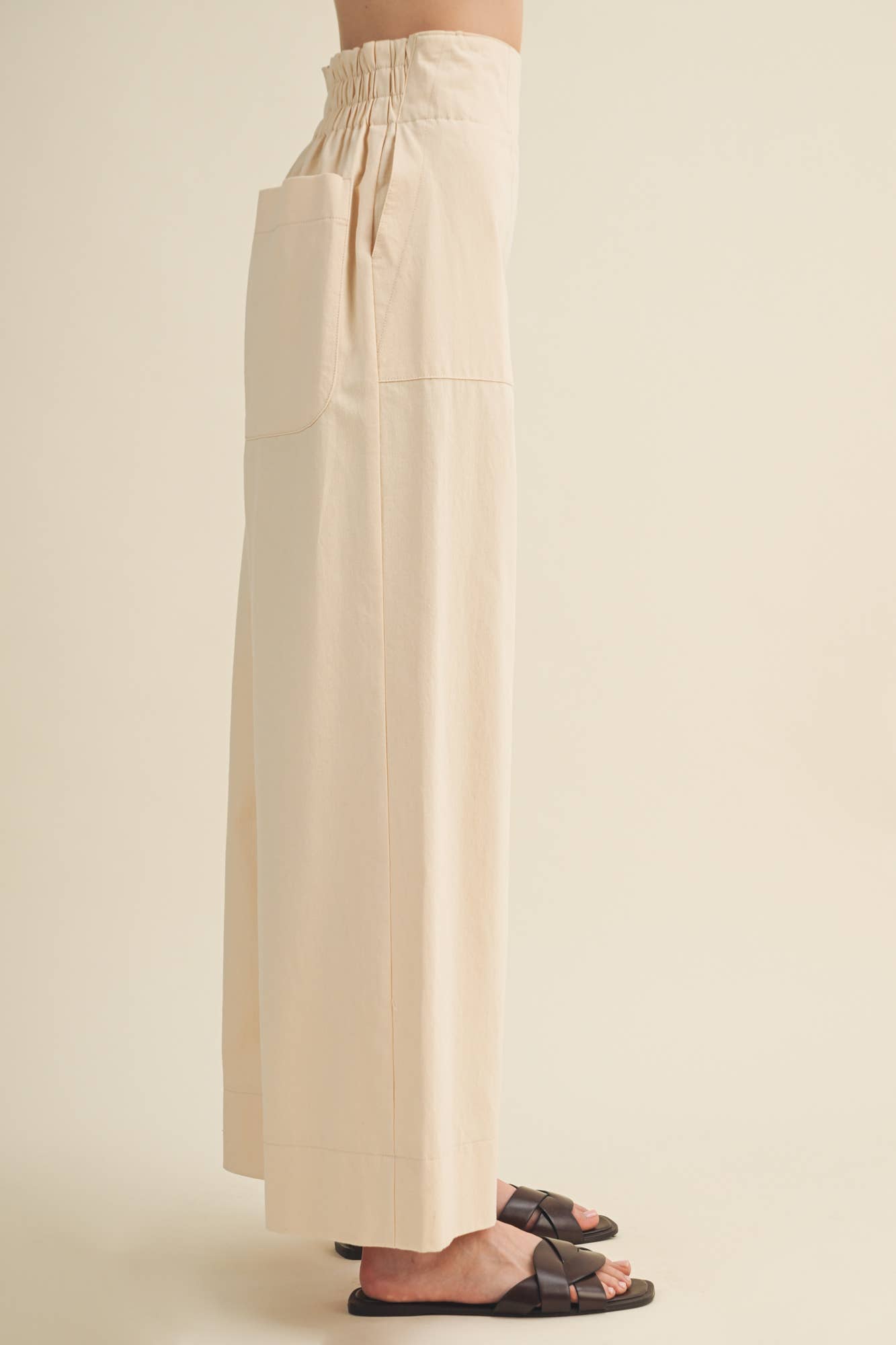 Architectural Seamed Pants: Vanilla