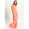 Tube Top Jumpsuit:BLACK