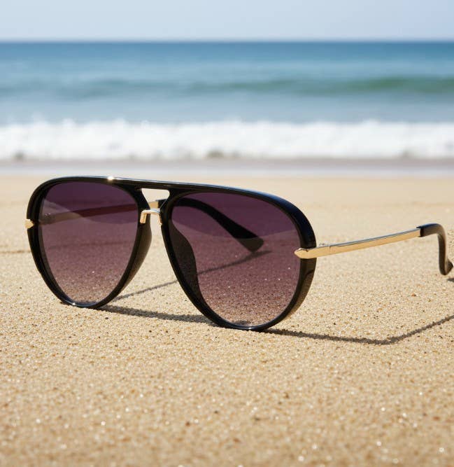 Oversized Retro Sunglasses: