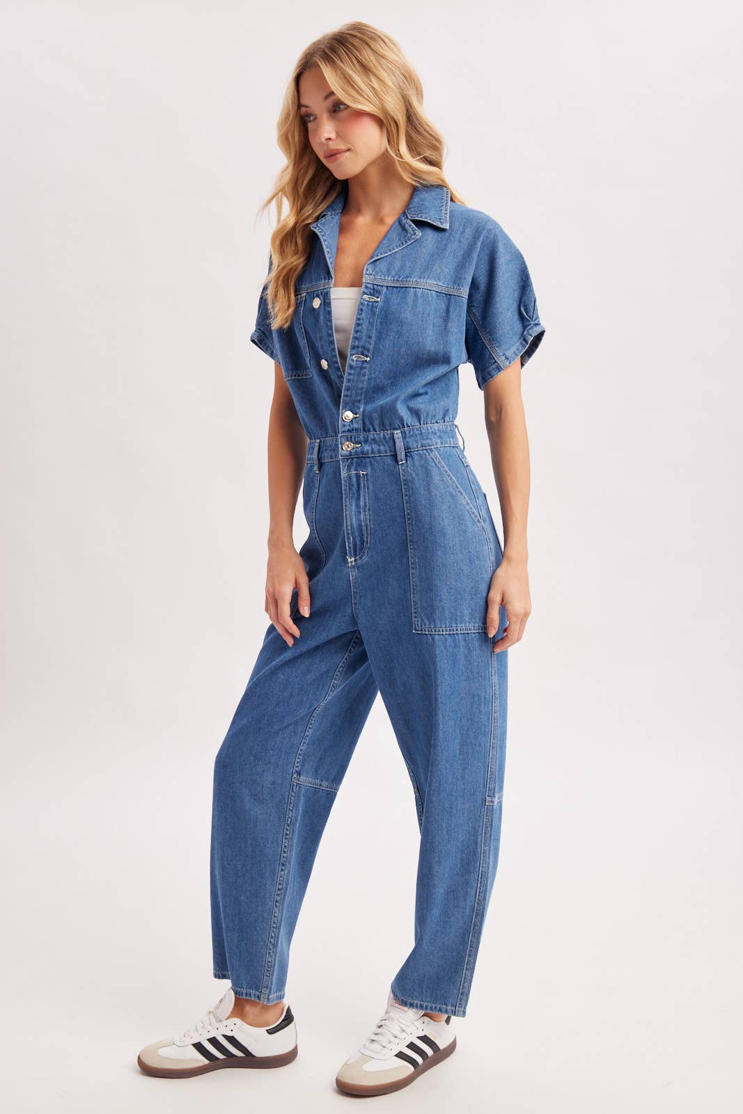 Denim Utility Jumpsuit