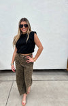 CHEETAH BARREL JEANS