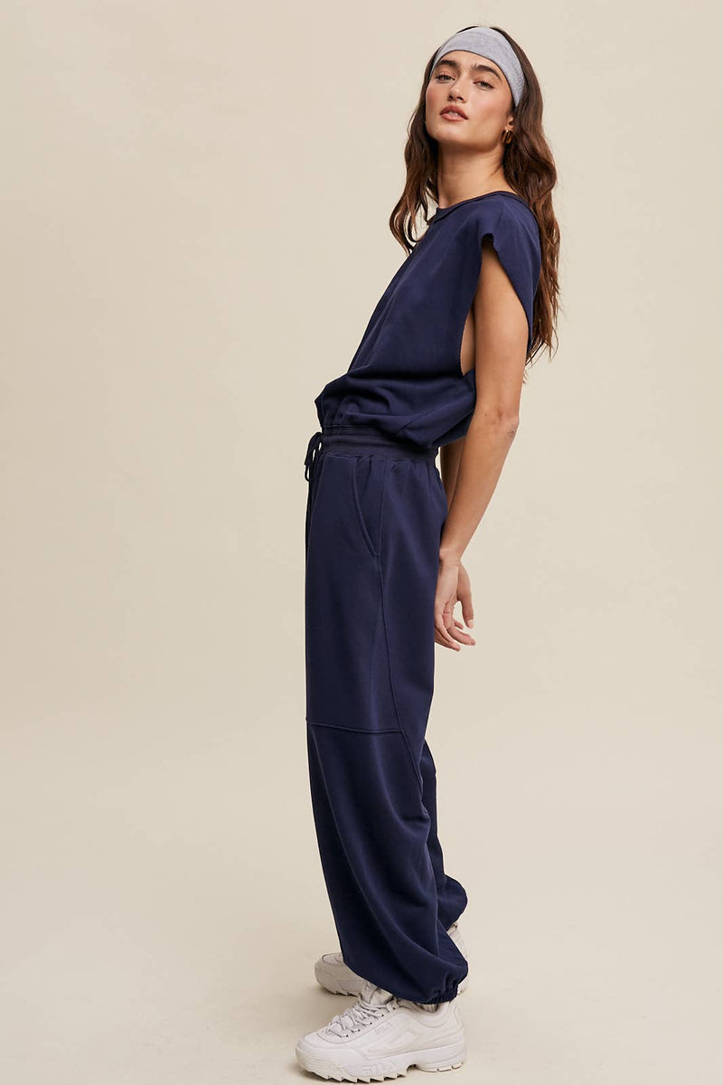 Sleeveless Cotton Jumpsuit N