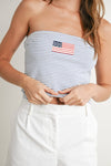 Stars & Stripes Top-YELLOW