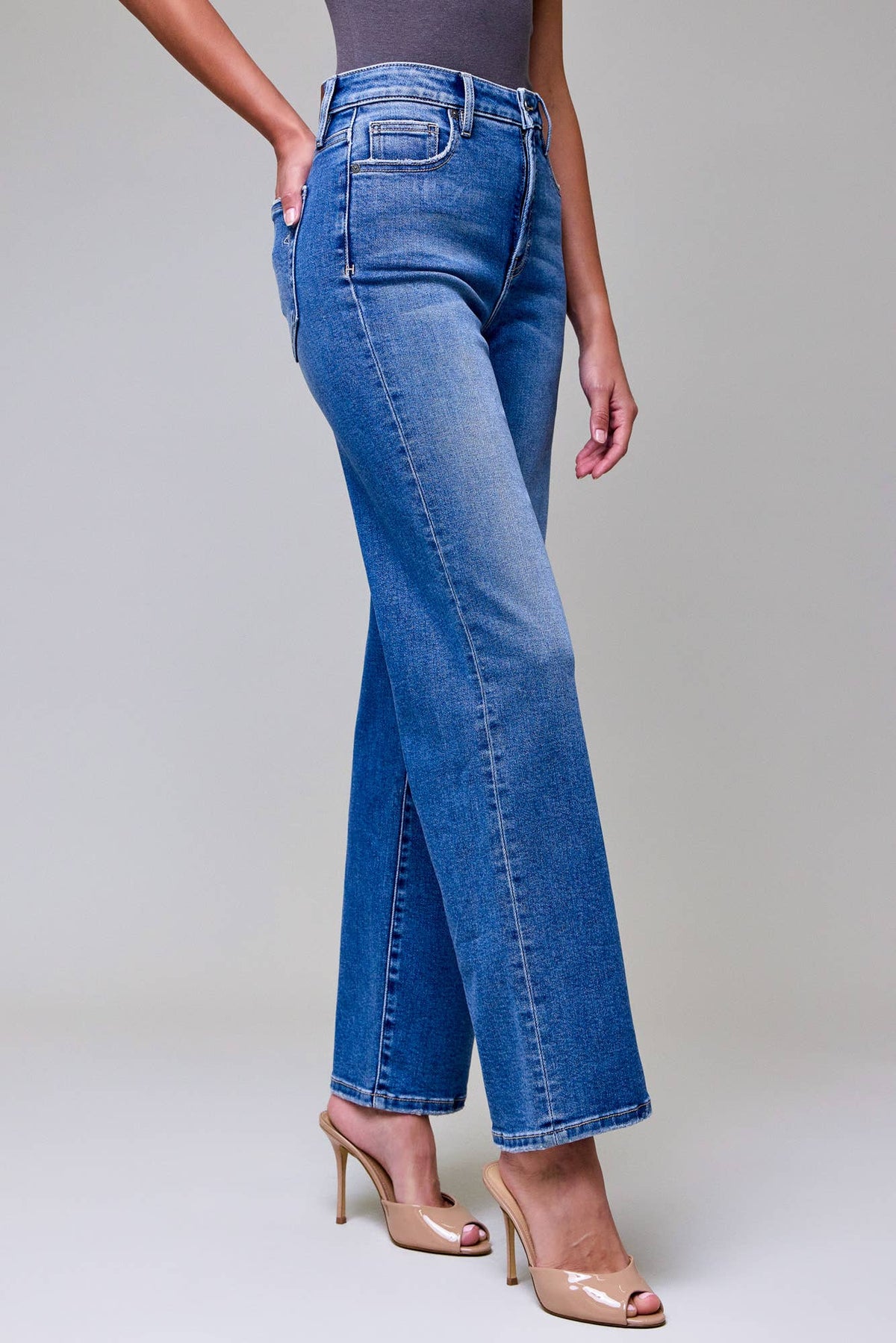 Clean Stretch High Rise Jeans: