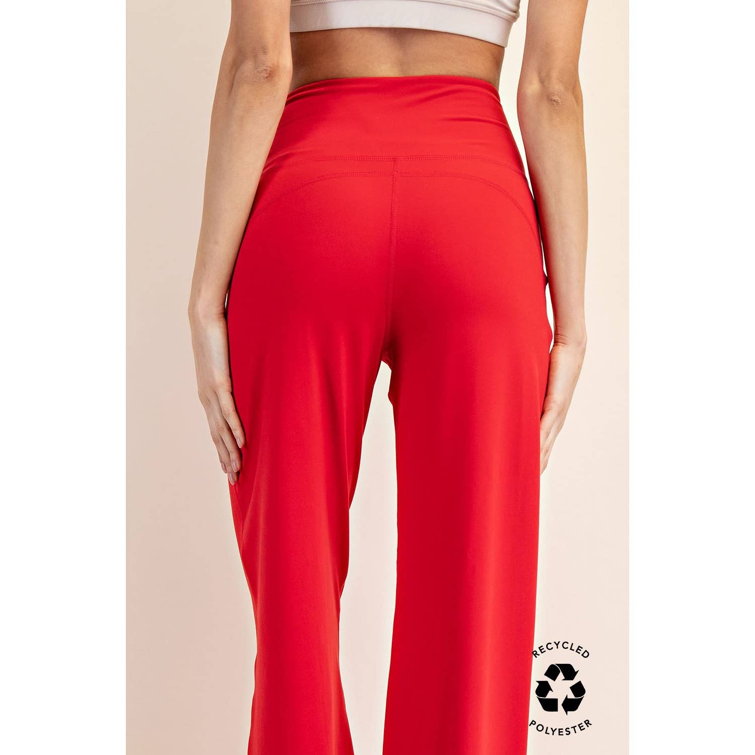 Butter Soft Casual Yoga Pants:True Red