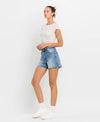 A Line Denim Shorts