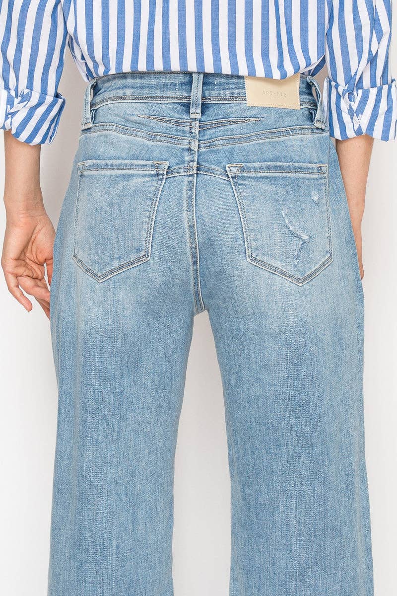 Corset Ultra Rise Wide Jeans: